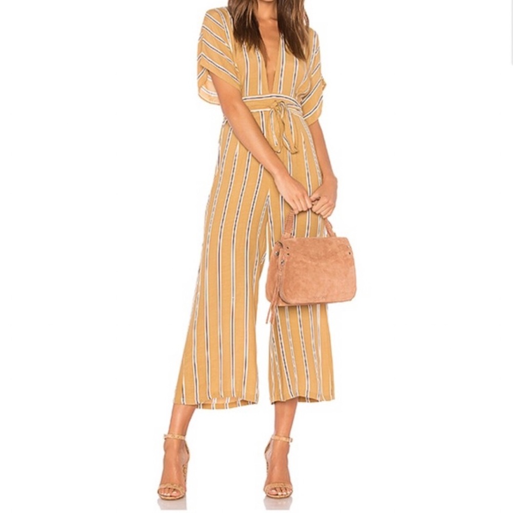 Faithfull Stripe Jumpsuit - Size Medium
